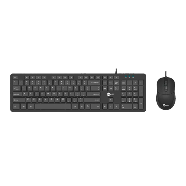 Набор клавиатура+мышь проводной Lenovo CM102 английская раскладка черный