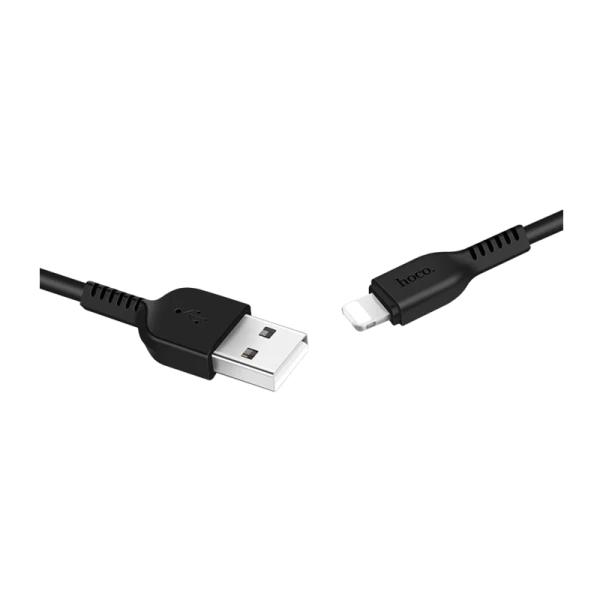 Кабель HOCO X20 USB (m)-Lightning (m) 2.0м 2.0A ПВХ черный (1/30/300)