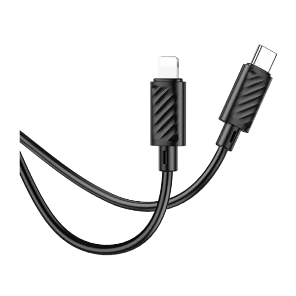 Кабель HOCO X88 Lightning (m)-Type-C (m) 1.0м 20W ПВХ черный (1/420)