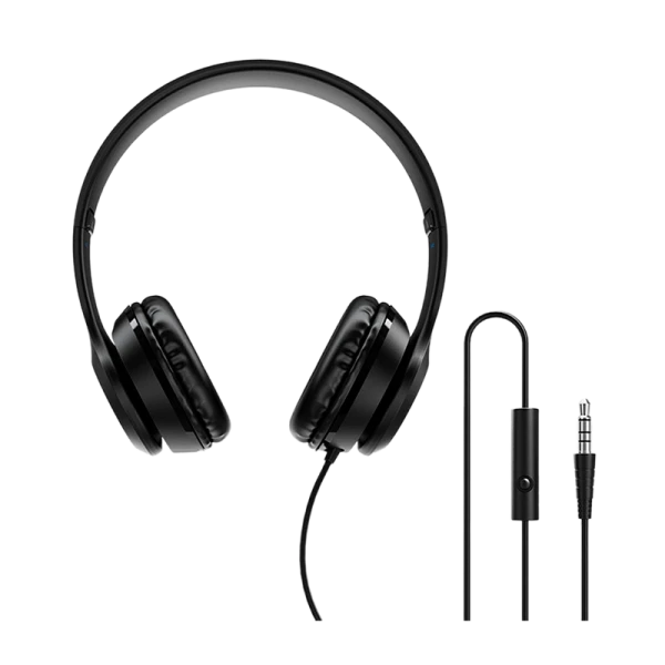 Наушники полноразмерные Borofone BO5 с микр. черный (1/12/36)