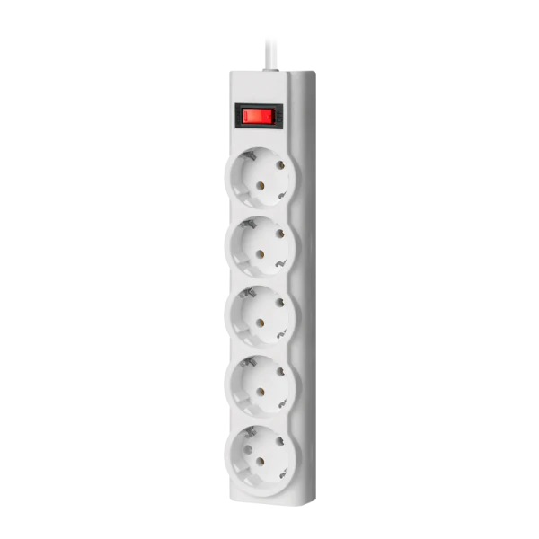 Сетевой фильтр Defender ILS 351 5р.С/З 10A с выкл. 125 Дж 1.8м белый (1/30)