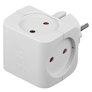 Разветвитель ЭРА SP 4р.Б/З 16A белый (1/10/60)