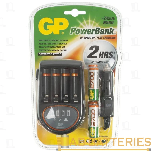 З/У для аккумуляторов GP PB50 Premium AA/AAA 4 слота +4AA 2700mAh (1/6)