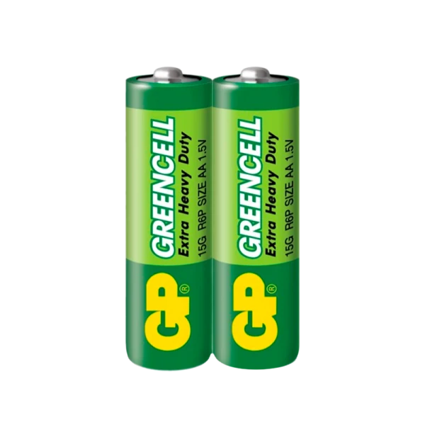 Батарейка GP GreenCell R6 AA Shrink 2 Heavy Duty 1.5V (2/40/1000)