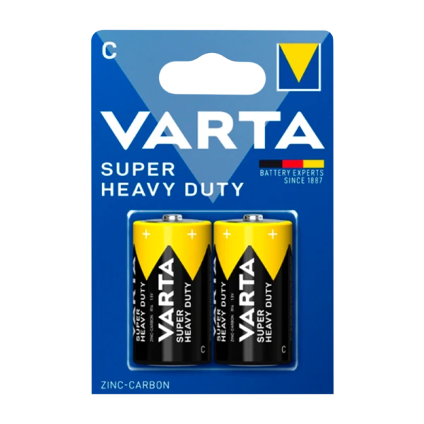 Батарейка Varta SUPERLIFE R14 C BL2 Heavy Duty 1.5V (2014) (2/24/120)