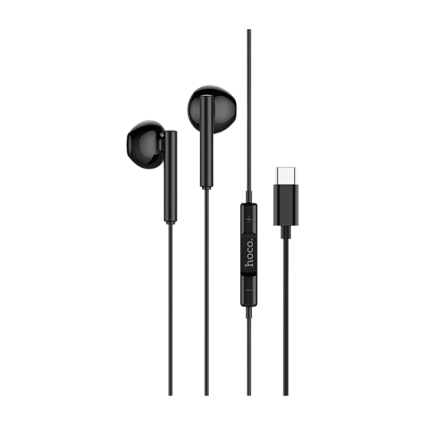 Наушники вставные HOCO M65 с микр. Type-C (m) черный (1/20/120)