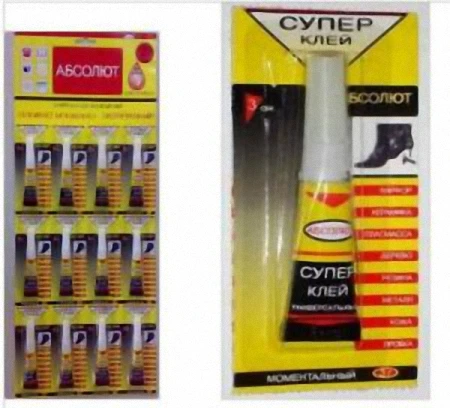 Супер-клей Абсолют 3г универсальный BL12 (12/288)