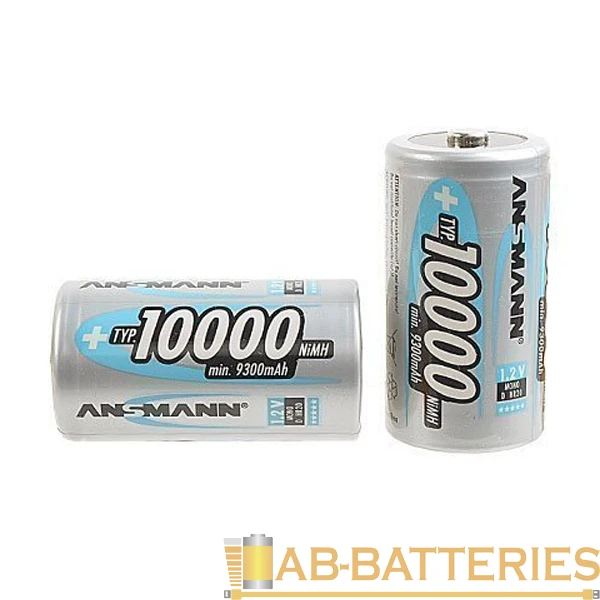 Аккумулятор бытовой Ansmann R20 D bulk NI-MH 1.2V 10000mAh