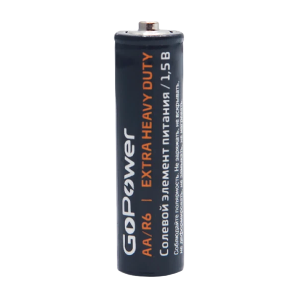 Батарейка GoPower R6 AA Shrink 2 Heavy Duty 1.5V (2/60/1200)