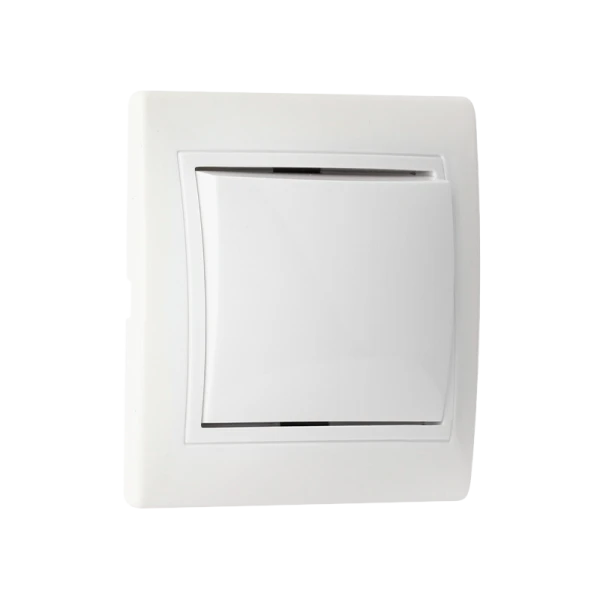 Выключатель Smartbuy 1-клавишный 10А белый, керамика "Венера"