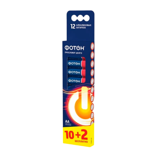 Батарейка Фотон LR6 AA BL12 Alkaline 1.5V