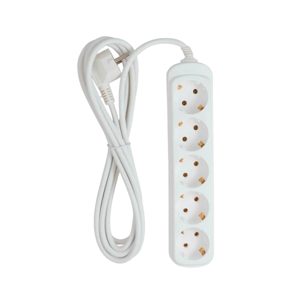 Удлинитель Старт S 5р.С/З 10A 3.0м ПВС 3x0.75мм² белый (1/20)