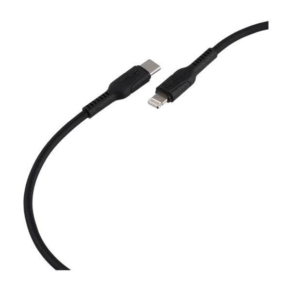 Кабель GoPower GP21TL Type-C (m)-Lightning (m) 1.0м 3.0A 27W силикон черный (1/200/800)