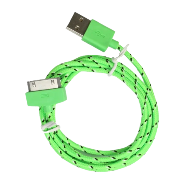 Кабель Smartbuy iK-412n USB (m)-Apple 30pin (m) 1.0м 1.0A ПВХ белый (1/500)