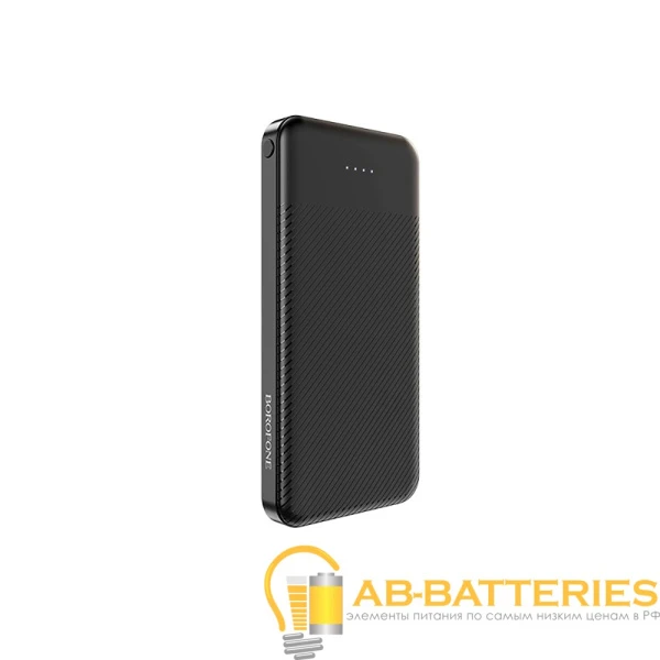 Внешний аккумулятор Borofone BT27 10000mAh 2.0A 2USB/Type-C черный (1/56)