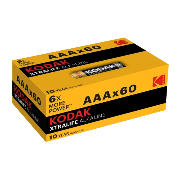 Батарейка Kodak XTRALIFE LR03 AAA BOX60 Alkaline 1.5V (60/1200/38400)