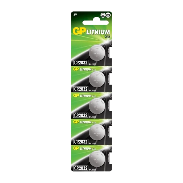 Батарейка GP CR2032 BL5 Lithium 3V (5/100/2000) R
