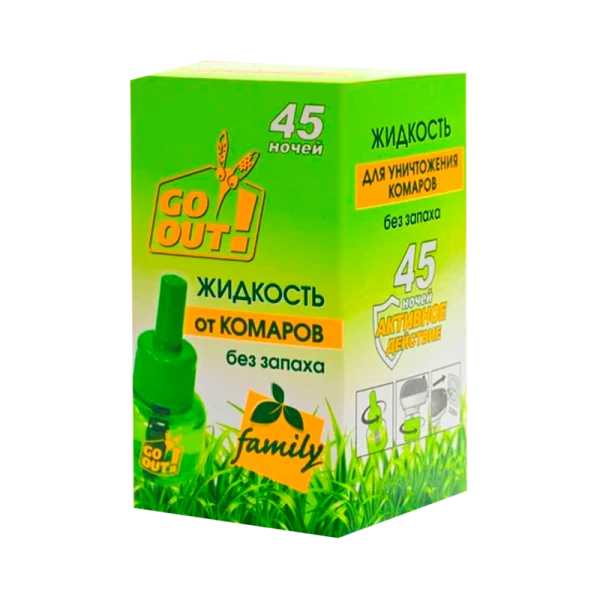 Жидкость от комаров Go Out 45 ночей без запаха (1/36)