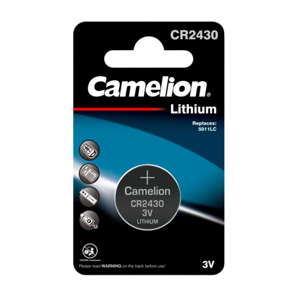 Батарейка Camelion CR2430 BL1 Lithium 3V (1/10/1800)