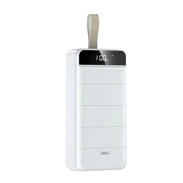 Внешний аккумулятор Remax RPP-185 50000mAh 2.1A 3USB/Lightning/Type-C белый (1/15)