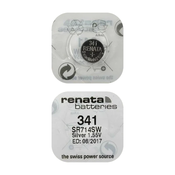 *Батарейка Renata 341 (SR714SW) Silver Oxide 1.55V (10/100) 