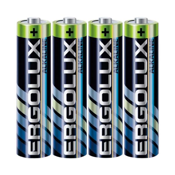Батарейка Ergolux LR03 AAA Shrink 4 Alkaline 1.5V (4/60/1200)