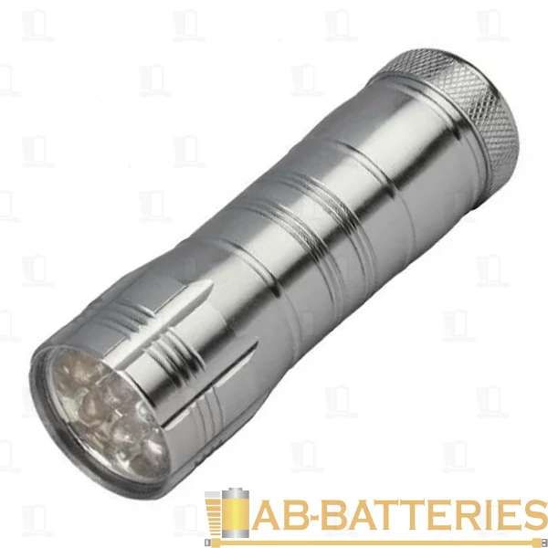Фонарь универсальный Трофи TM12 3.7W 12LED от батареек серебряный в коробке (1/60/360)