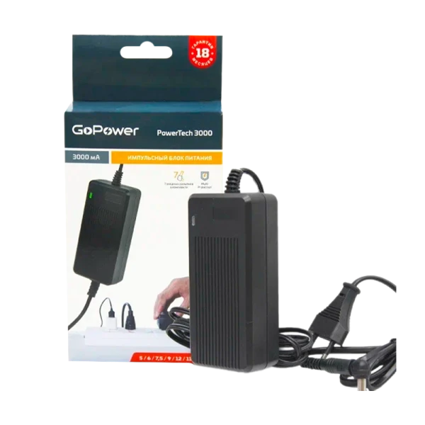 Блок питания GoPower PowerTech 3000 универсальн. импульсный (1/40)