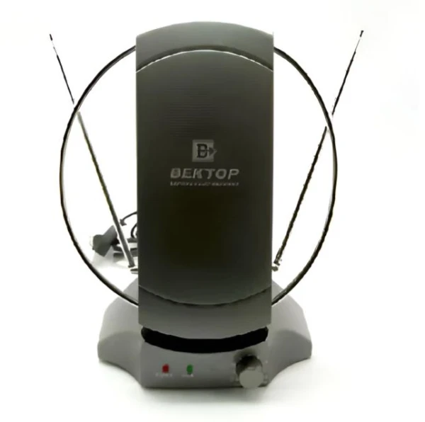 ТВ-Антенна комнатная Вектор AR-031 активная с питанием с усилителем DVB-T/T2 (1/10)