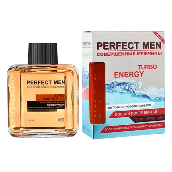 Лосьон после бритья XXI CENTURY Perfect Men Turbo ENERGY (тонизирующий) 100мл (1/48)
