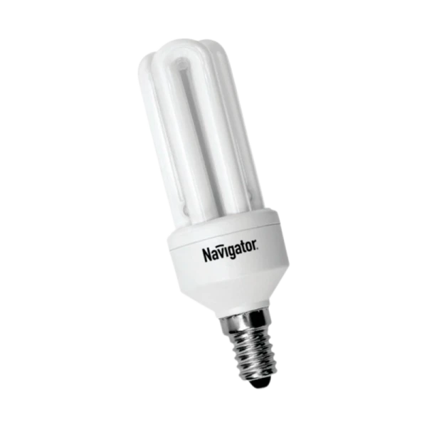 Лампа люминесцентная Navigator 3U E14 11W 2700К 220-240V U-образная (1/12/60)