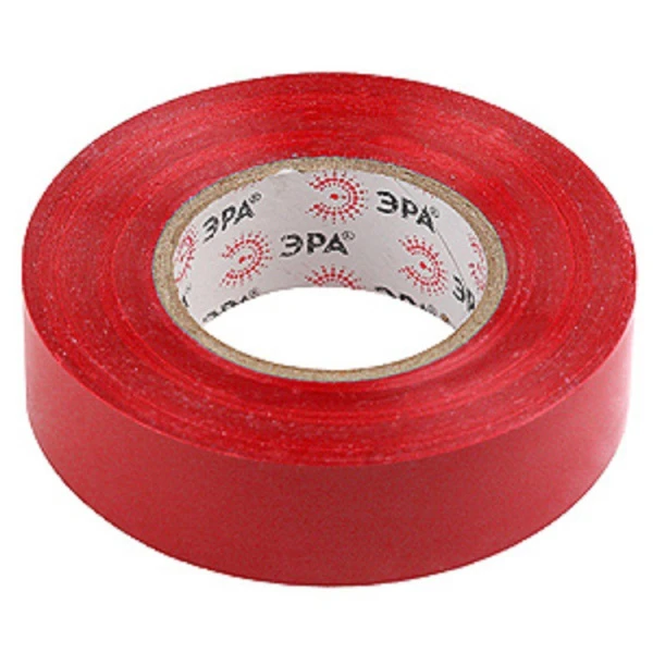 Изолента ЭРА ПВХ 15мм*20м красный (1/10)