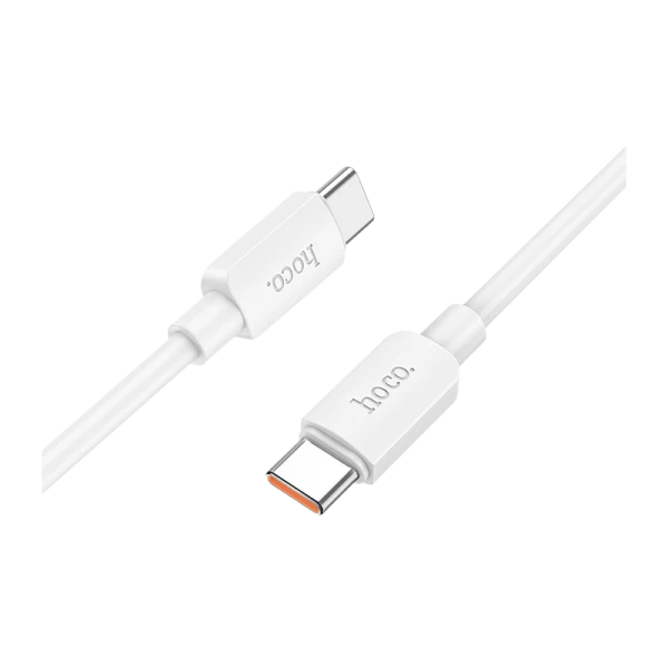 Кабель HOCO X96 Type-C (m)-Type-C (m) 1.0м 3.0A 100W ПВХ белый (1/31/310)