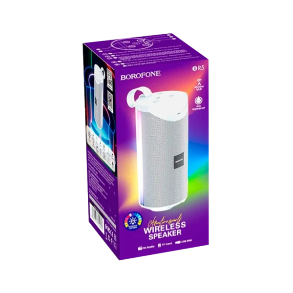 Портативная колонка Borofone BR5 bluetooth 5.0 microSD серый (1/40)