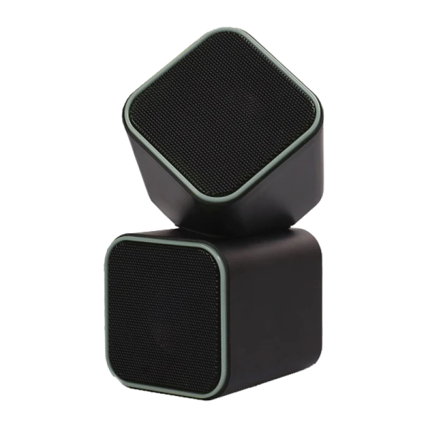 Колонки 2.0 Smartbuy CUTE 6W USB+Jack 3.5мм черный серый (1/60)