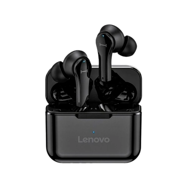 Наушники внутриканальные Lenovo QT82 bluetooth 5.0 с микр. черный