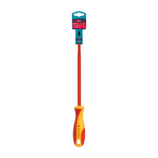 Диэлектрическая отвертка Smartbuy Tools шлицевая SL6.5x150, до1000В,VDE