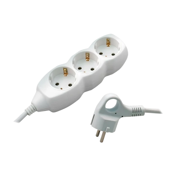 Удлинитель Старт S 3р.С/З 10A 3.0м с выкл. ПВС 3x0.75мм² IP20 белый (1/20)