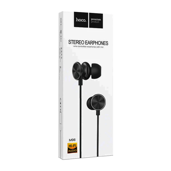 Наушники внутриканальные HOCO M96 с микр. черный (1/31/310)