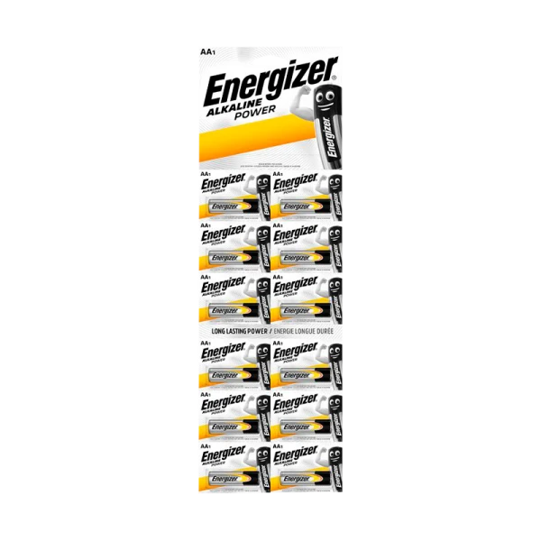 Батарейка Energizer Alkaline power LR6 AA BL12 Alkaline 1.5V отрывные (12/120)
