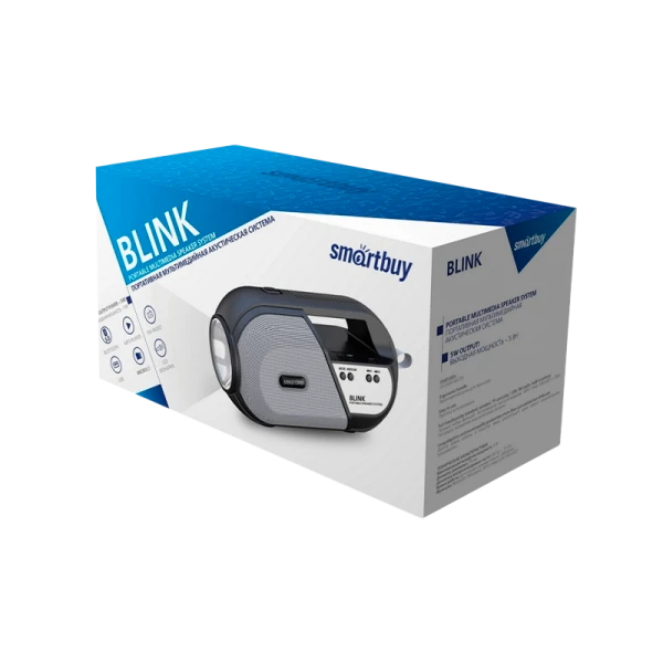 Портативная колонка Smartbuy BLINK bluetooth 5.0 SD FM черный (1/50)