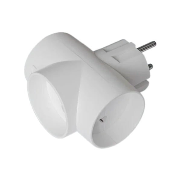 Разветвитель Toker 3Т 3р.Б/З белый (1/120)