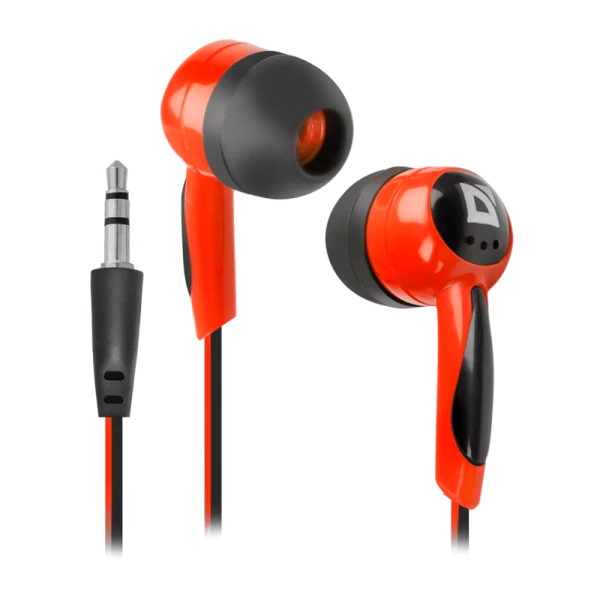 Наушники внутриканальные Defender 604 Basic черный красный (1/50)