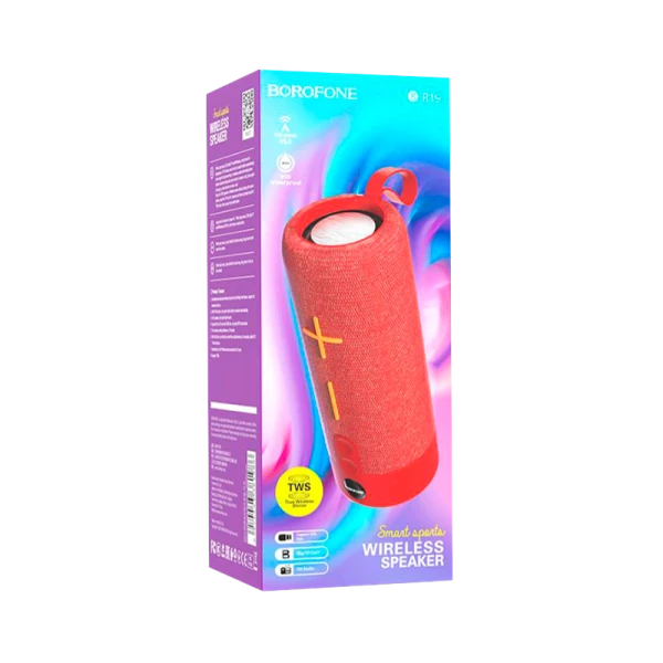 Портативная колонка Borofone BR19 bluetooth 5.1 microSD красный (1/50)