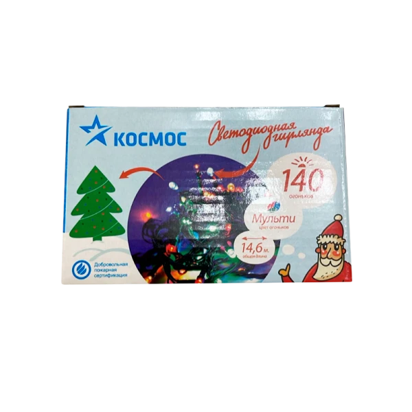 *Гирлянда Космос 140LED 14.6м лампочки нить 8 режимов ассорти (1/50) 