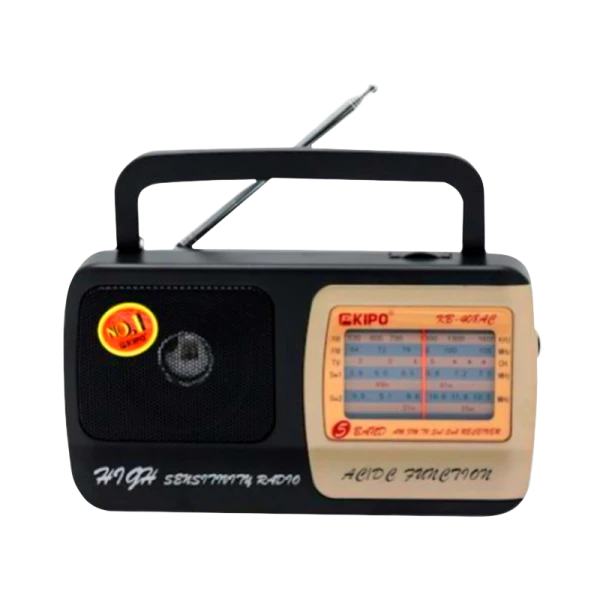 Радиоприемник KIPO KB-408AC пластик Jack3.5 черный (1/40)