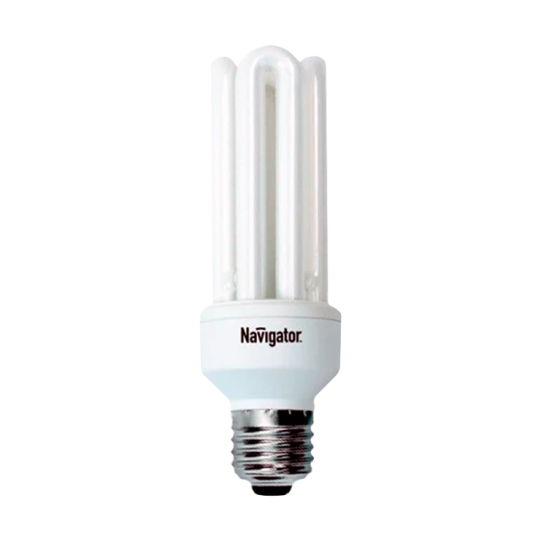 Лампа люминесцентная Navigator 3U E27 15W 6500К 220-240V U-образная (1/12/60)