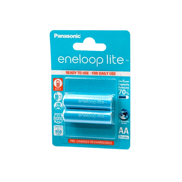 Аккумулятор предзаряженный RTU Panasonic HR6 AA BL2 NI-MH eneloop lite 950mAh (2/16/192)