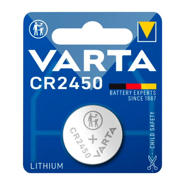 Батарейка Varta ELECTRONICS CR2450 BL1 Lithium 3V (6450) (1/10/100)