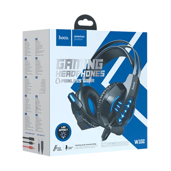 Наушники полноразмерные HOCO W102 с микр. игровые синий (1/30)